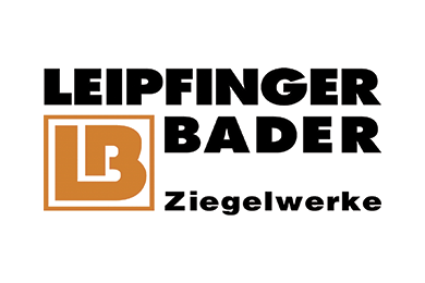 Logo Leipfinger Bader Ziegelwerke orange schwarz