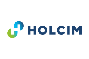 Logo Holcim Schriftzug blau